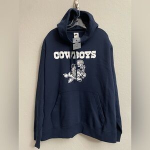 Nike Dallas Cowboys Hoodie Mens 2XL NFL Football Retro Graphic Pullover